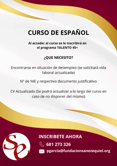 Cursos de Español – TALENTO 45+